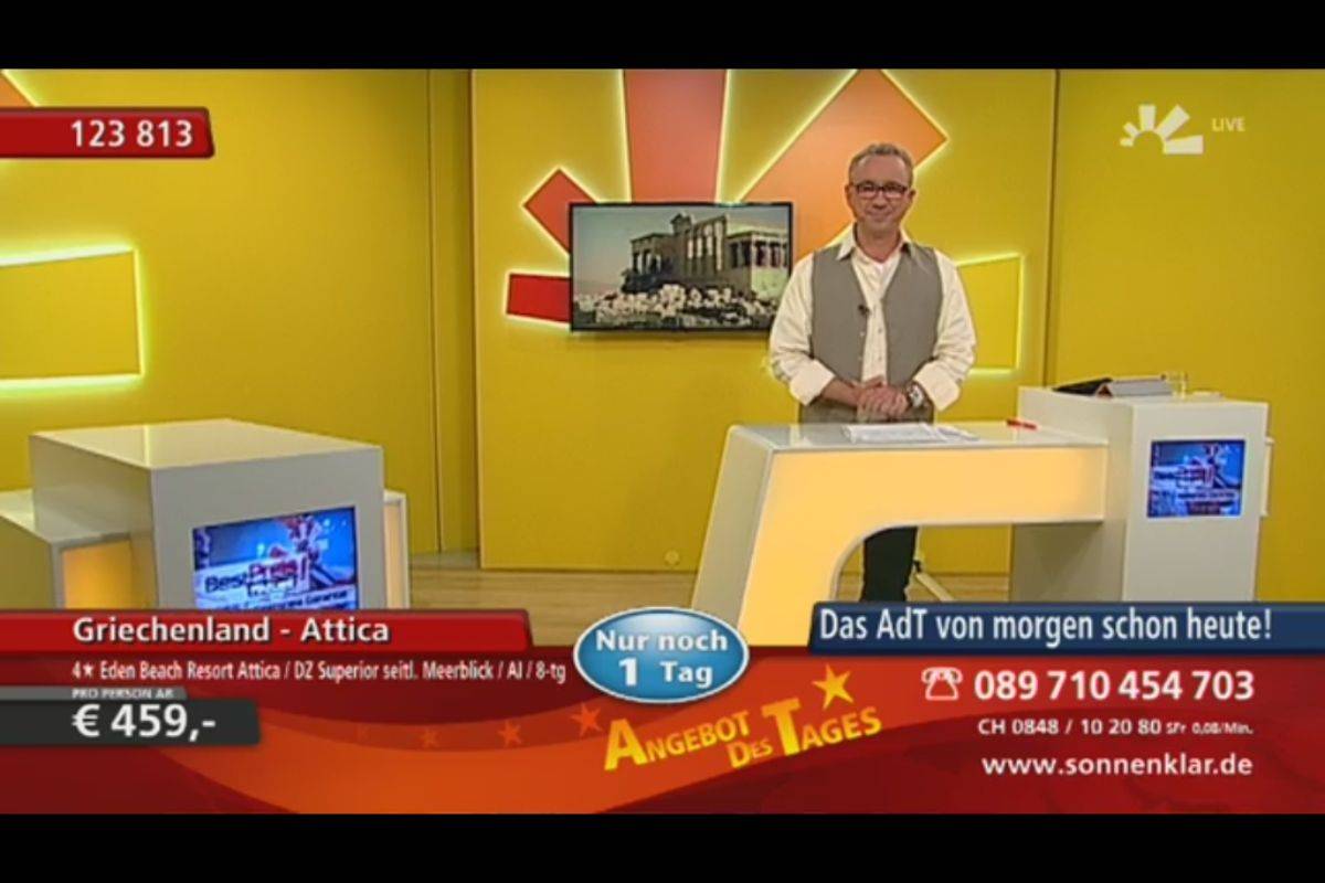 Moderator Ulf im Studio im Jahr 2014