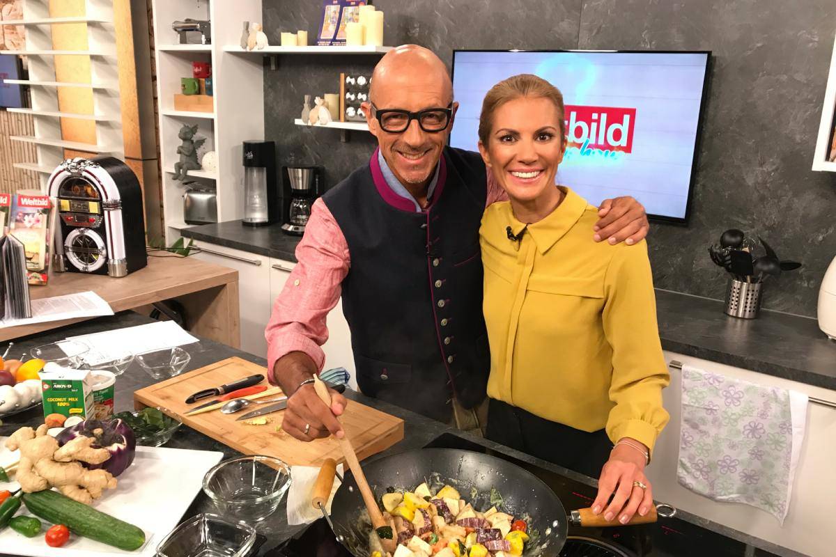 Goofy mit ehrmaliger Moderatorin Kerstin Linnartz 2018