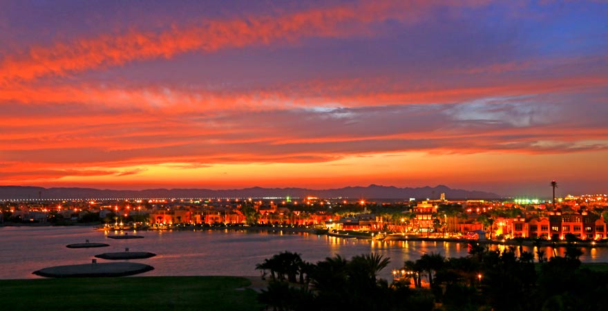 Sonnenuntergang in Ägypten