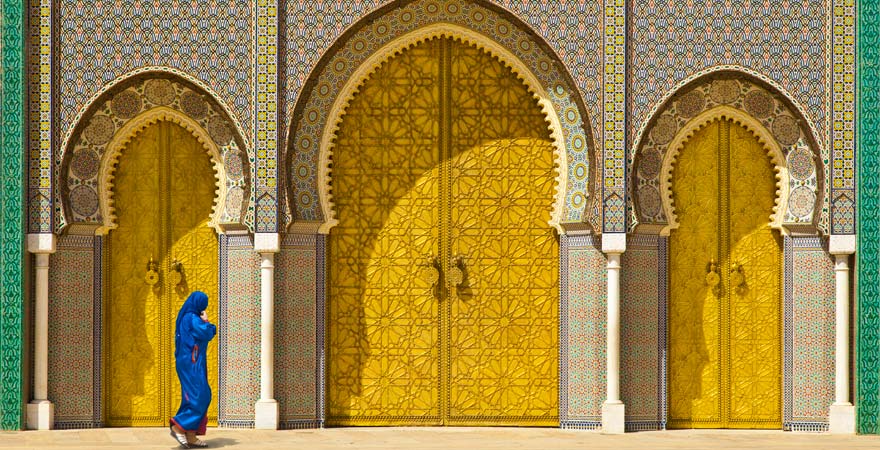 Goldene Türen in Fes, Marokko