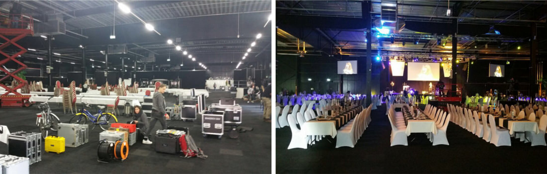 Aufbau goldene Sonne