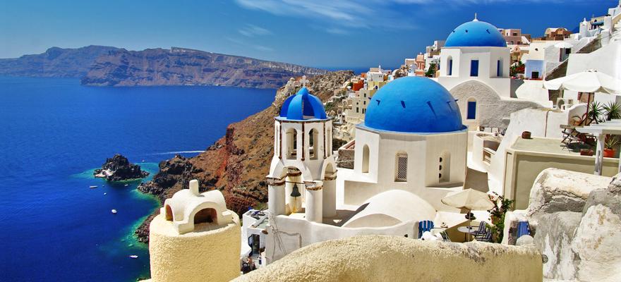 griechische Insel Santorin Die griechische Insel Santorin