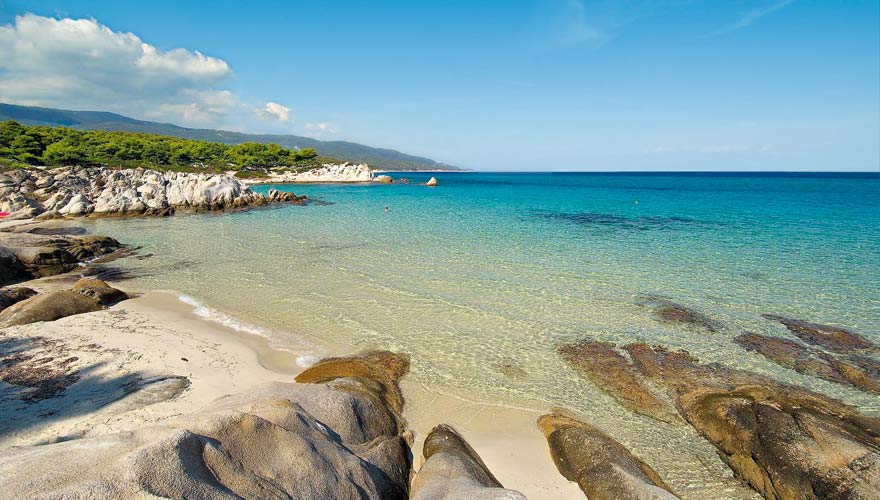 griechische Insel Chalkidiki Strand auf Chalkidiki in Griechennland