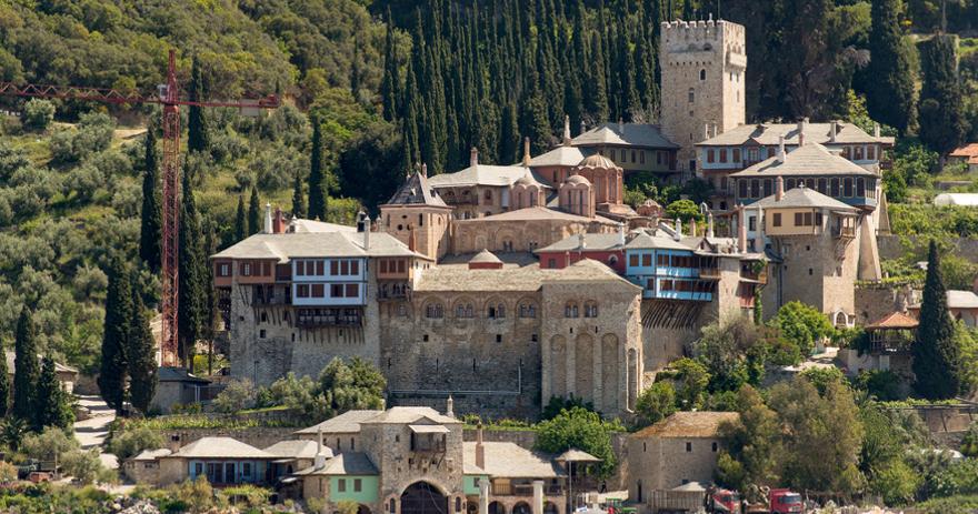griechische Insel Chalkidiki Athos auf der griechischen Insel Chalkidiki