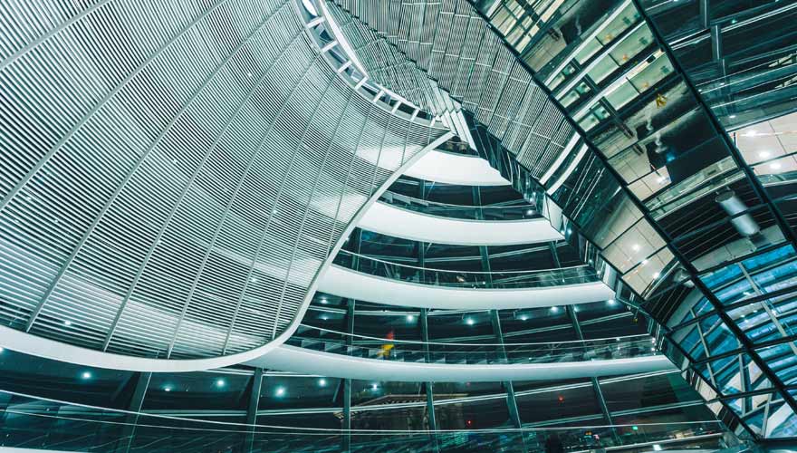 Glaskuppel des Berliner Reichstags