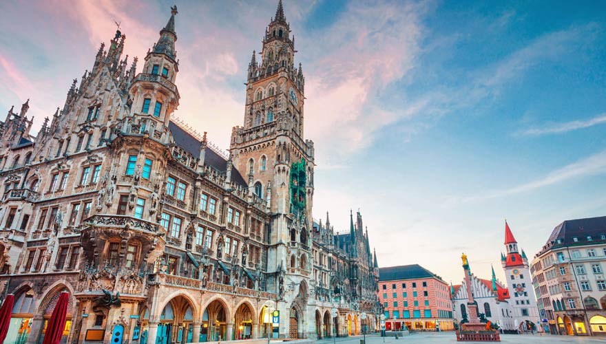 Altes Rathaus in München am Marienplatz.