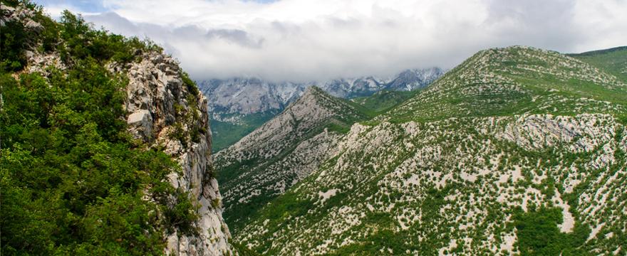 Gebirge in Dalmatien in Kroatien