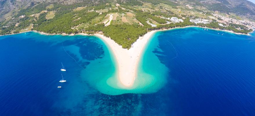 Strand goldenes Horn in Kroatien