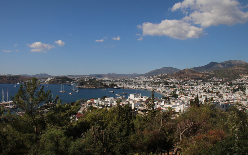 Blick auf den Hafen von Bodrum