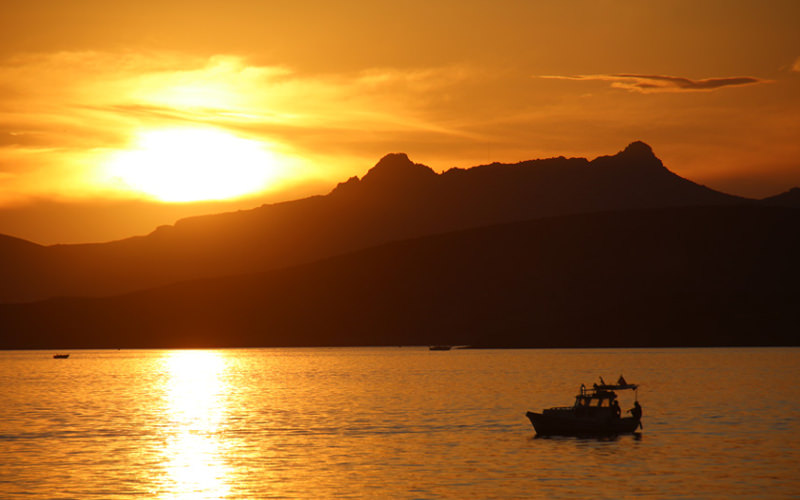 Sonnenuntergang in Bodrum