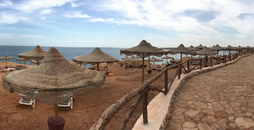 Strandpromenade am Labranda Tower Bay Hotel in Sharm el Sheikh