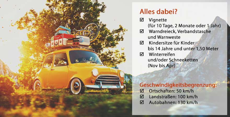 Checkliste: Eigenanreise nach Österreich