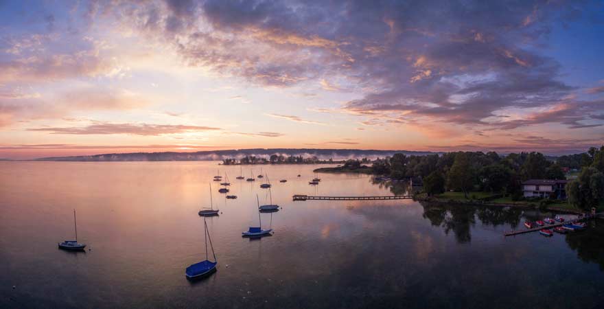 Ammersee bei Abenddämmerung