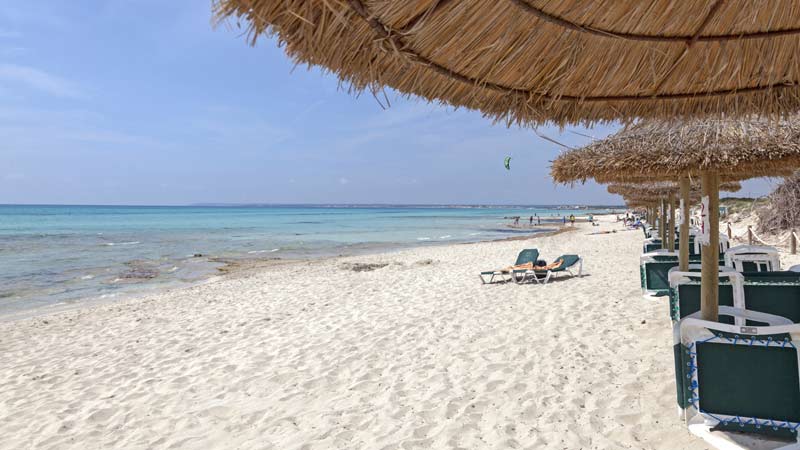 Der Strand von Es Trenc auf Mallorca