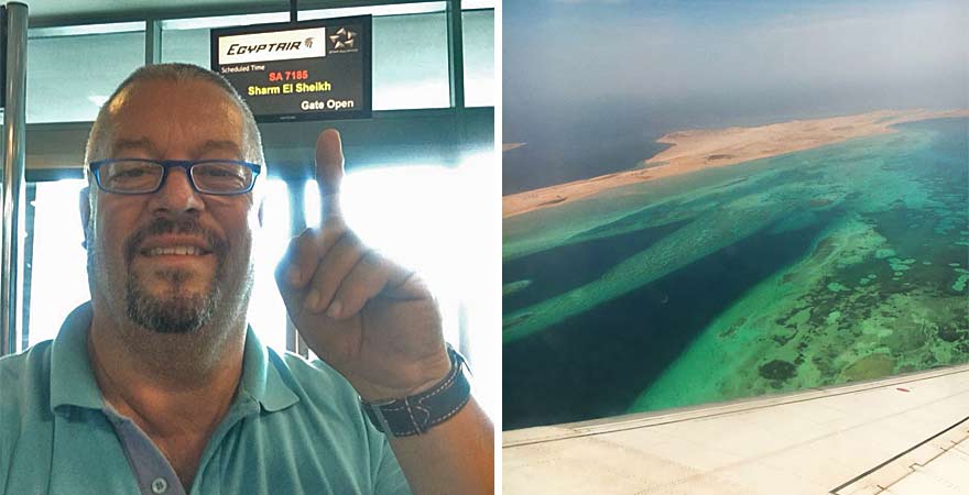 Andreas fliegt nach Sharm el Sheikh