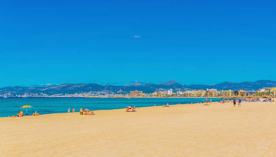 Panorama von Playa de Palma in Palma de Mallorca