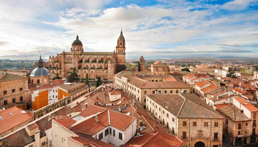 Panorama über Salamanca in Spanien