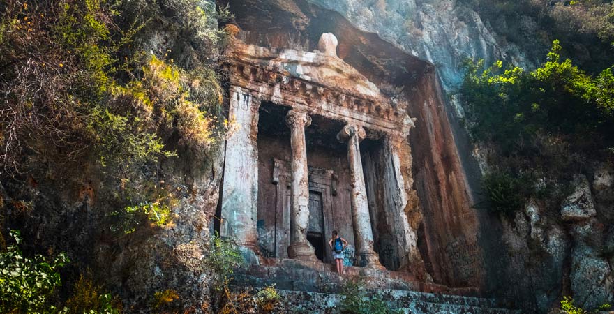 Lykisches Felsengrab, Fethiye, Türkei