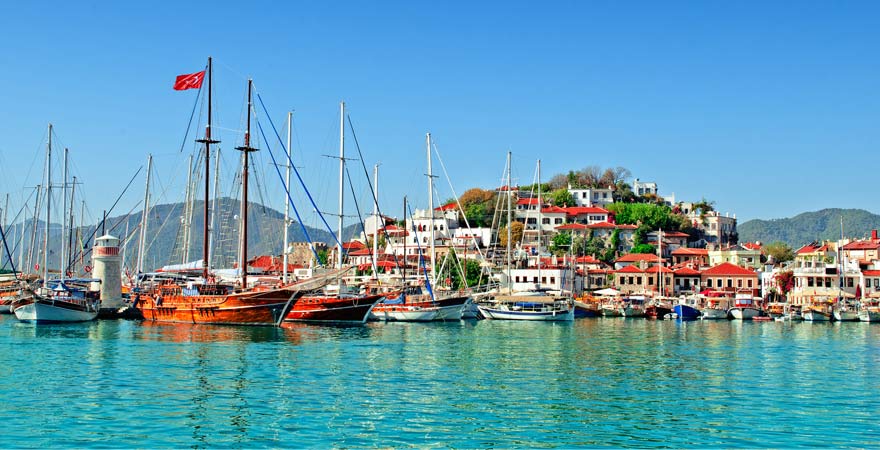 Ausblick vor Marmaris an der Türkischen Ägäis