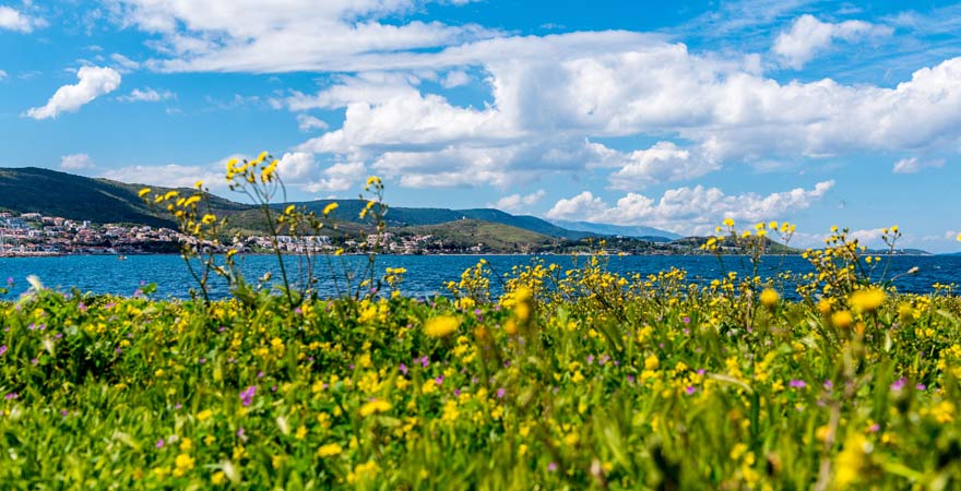 Blick auf Urla, Türkei