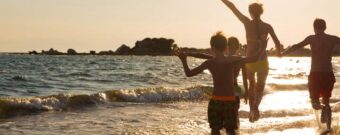 Familienurlaub am Strand