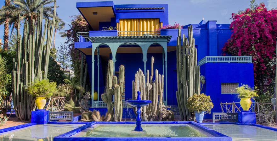Für einen Reisebericht über Marokkos Königsstädte gehört ein Besuch im Jardin Majorelle in Marrakesch dazu