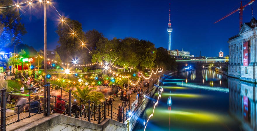 Hippe Party-Stadt Berlin