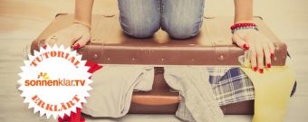 Tutorial Koffer platzsparend packen
