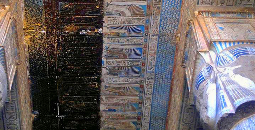 Deckenrelief in Dendera