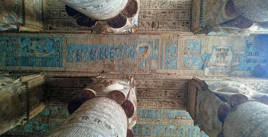Deckenrelief in Dendera