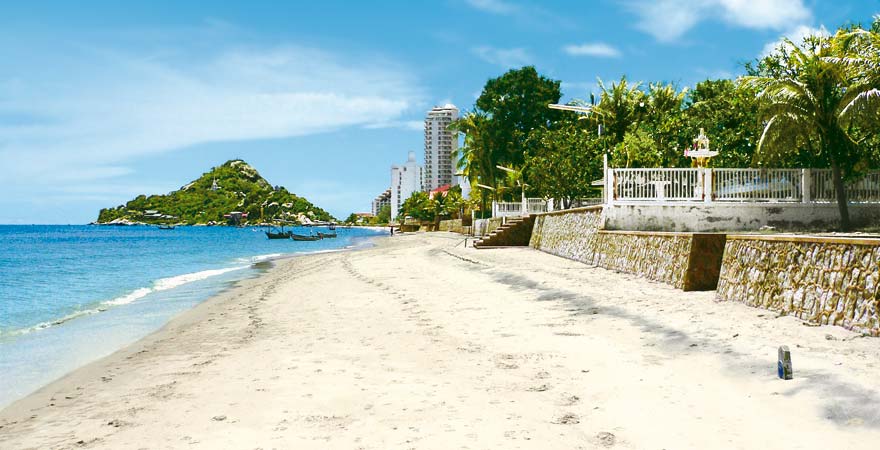 Der Strand von Hua Hin in Thailand