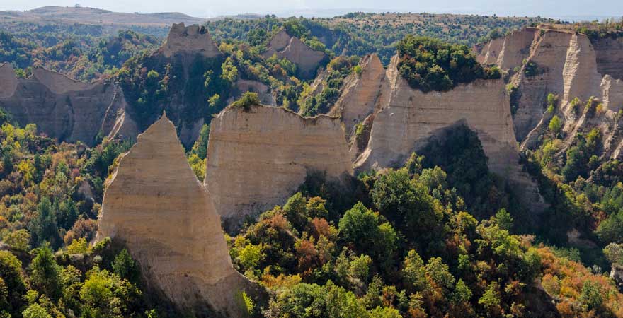 Die Pyramiden von Melnik sind ein echtes Naturspektakel in Bulgarien
