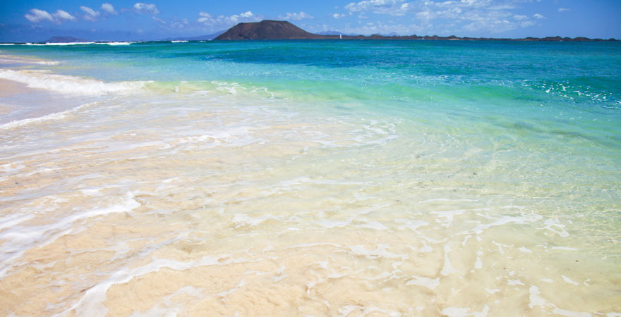Flag Beach von Corralejo ist einer der schönsten spanischen Strände auf Fuerteventura
