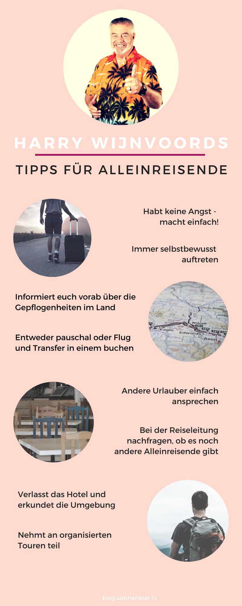 Harry Wijnvoords Tipps für Singleurlauber