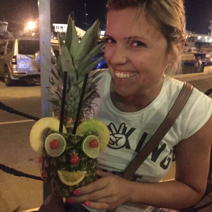 Ausgefallener Cocktail Royal Lady, Gozo