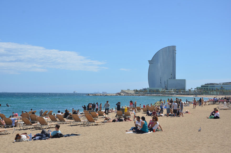 Strand von Barcelona