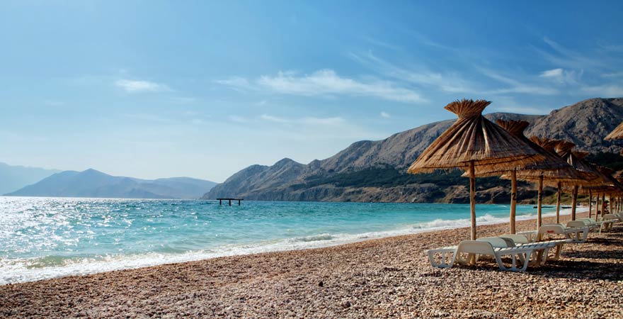Strand von Baska auf Krk