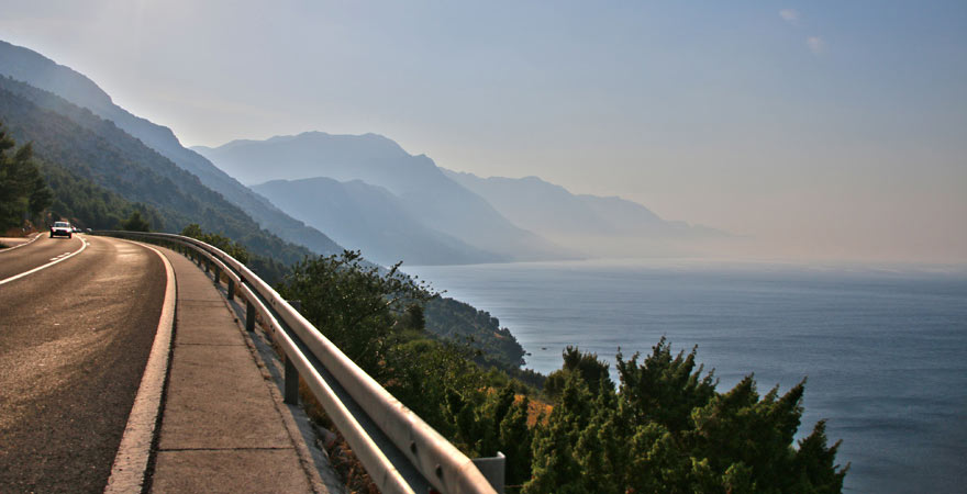 Küstenstraße in Kroatien