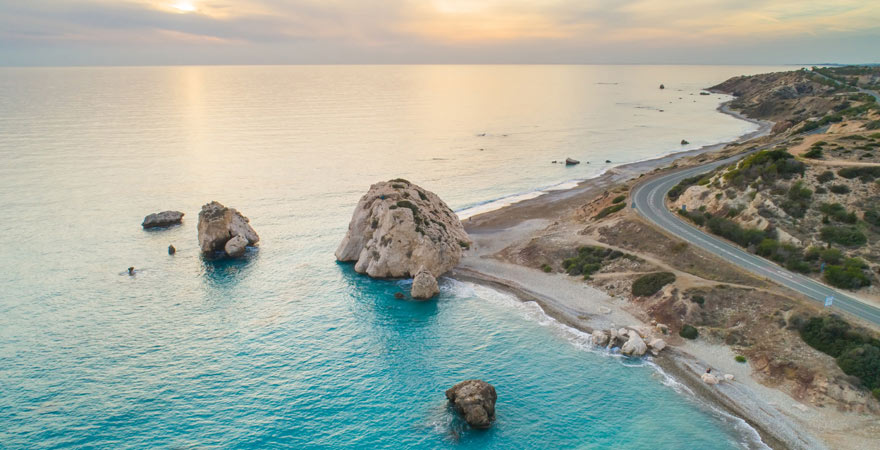 Strand von Petra tou Romiou auf Zypern