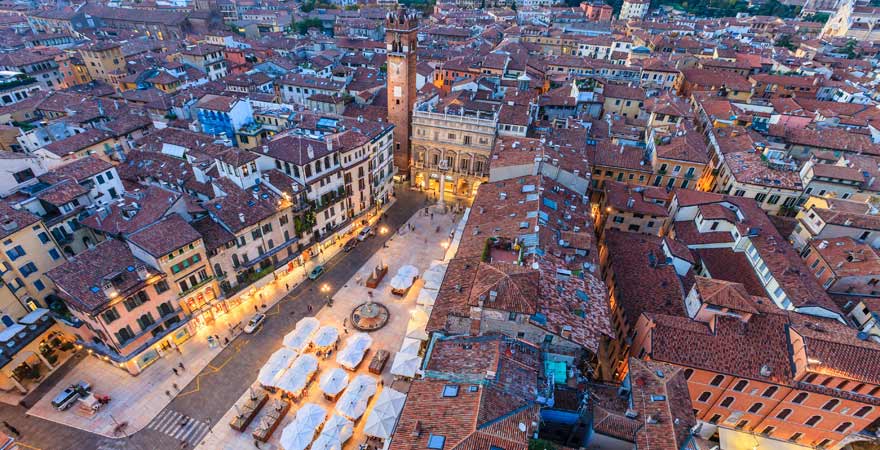 Piazza delle Erbe in Verona