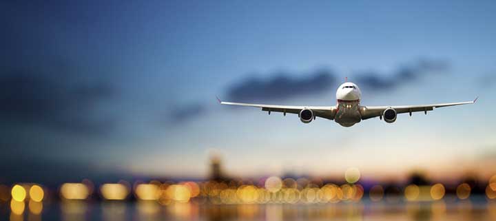 Rückflug aus dem Urlaub