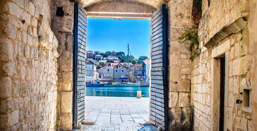 Stadttor von Trogir, Kroatien