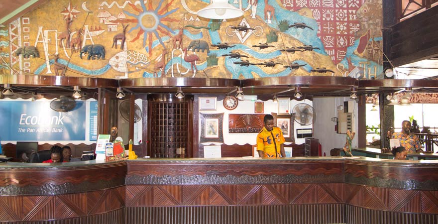 Lobby im Senegambia Beach Hotel