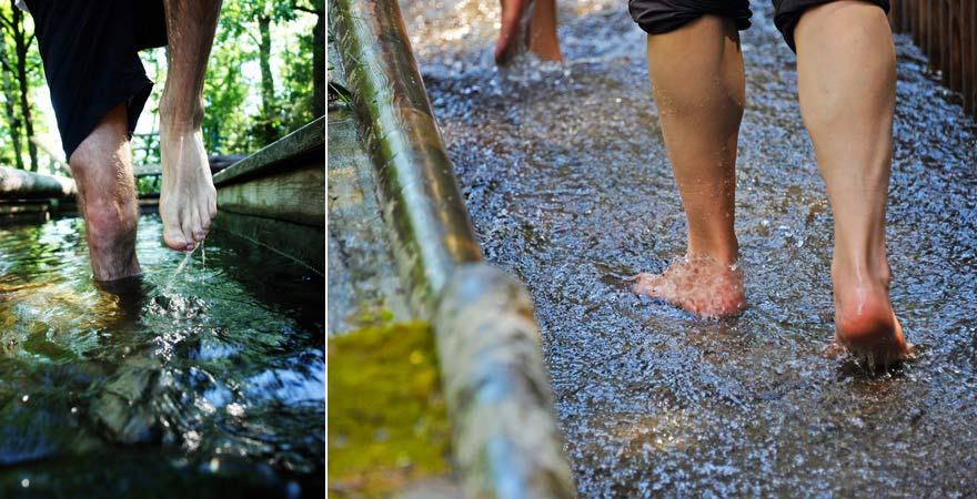 Wassertherapie nach Kneipp im Rahmen einer Kneippkur