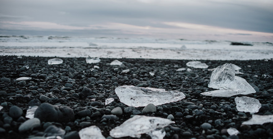 Diamond Beach in Island