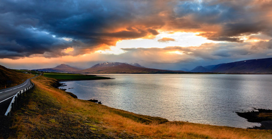 Eyjafjörður-Fjord in Island