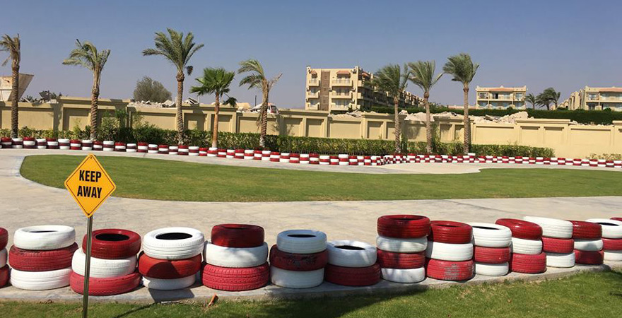 Kartbahn im Aquapark vom Rixos Seagate Sharm