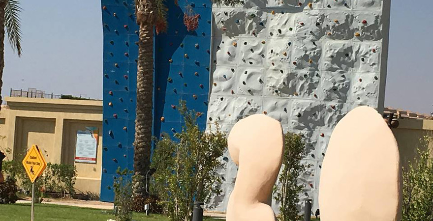 Kletterwand im Aquapark vom Rixos Seagate Sharm