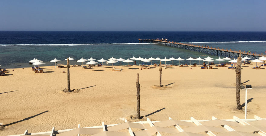 Strand vorm Albatros Sea World Marsa Alam