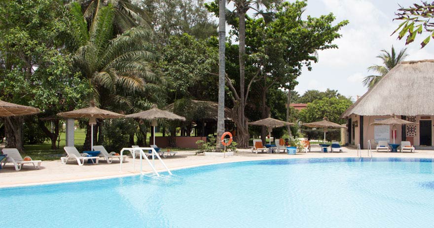 Pool vom Kairaba Beach Hotel, Gambia